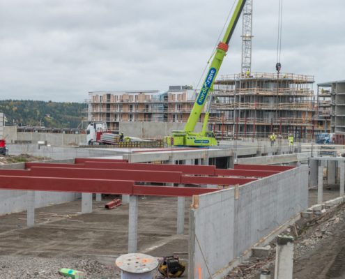 1st floor support installation, Tonsberg Norway