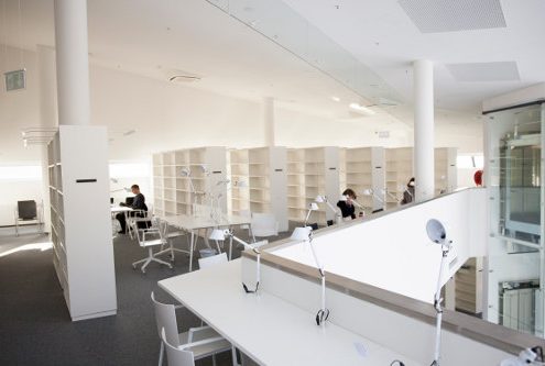 Public library interior