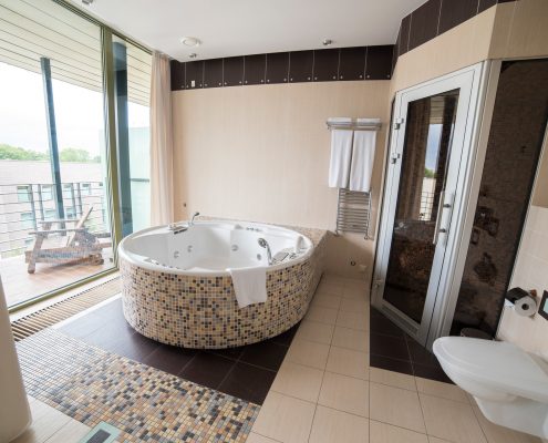 Hotel bathroom interior