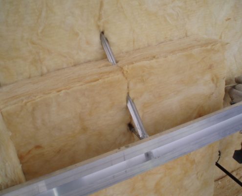 Insulation installation in detail