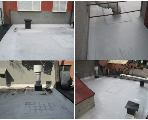 Non usable terrace waterproofing, Sweden